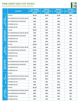 Pine Crest Day Camp Rates And Dates